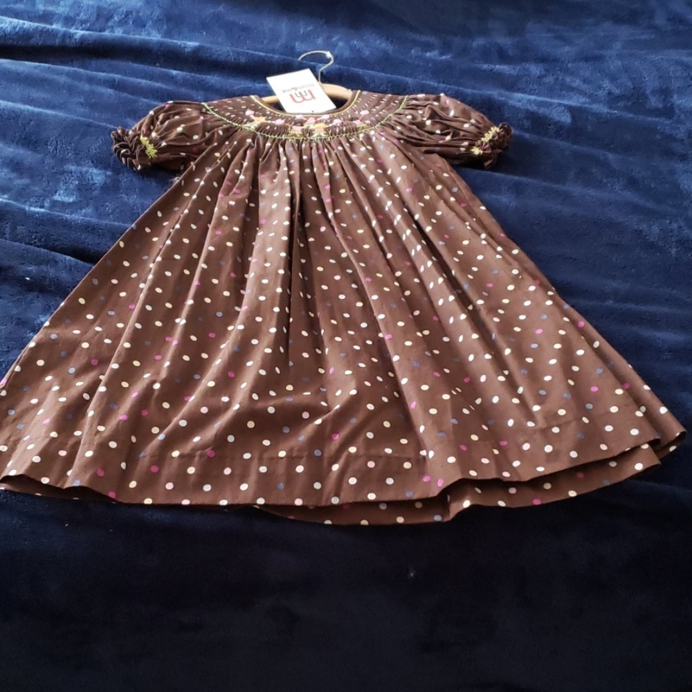 Mom & Me Baby Girl's Smocked Kite Dress